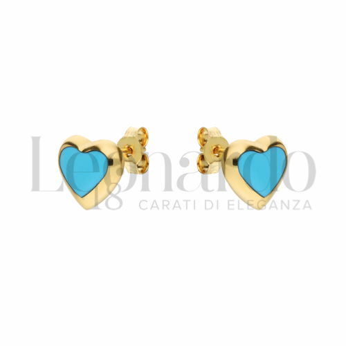 con Pasta di turchese in Oro Giallo da 1,5gr.