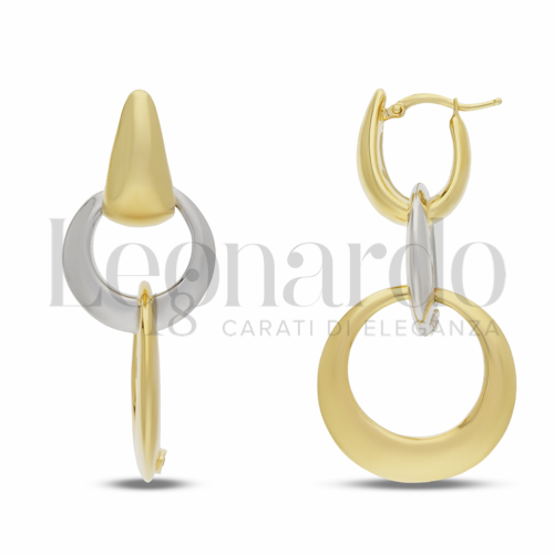 Forma Tondo in Oro Giallo e Oro Bianco da 9,3gr.