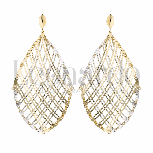 Forma Goccia in Oro Giallo e Oro Bianco da 8gr.