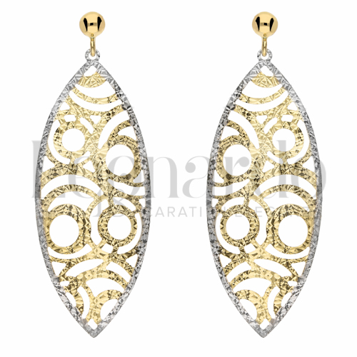 Forma Ovale in Oro Giallo e Oro Bianco da 4gr.