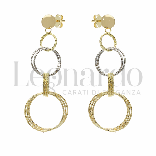 Forma Tondo in Oro Giallo e Oro Bianco da 4,4gr.