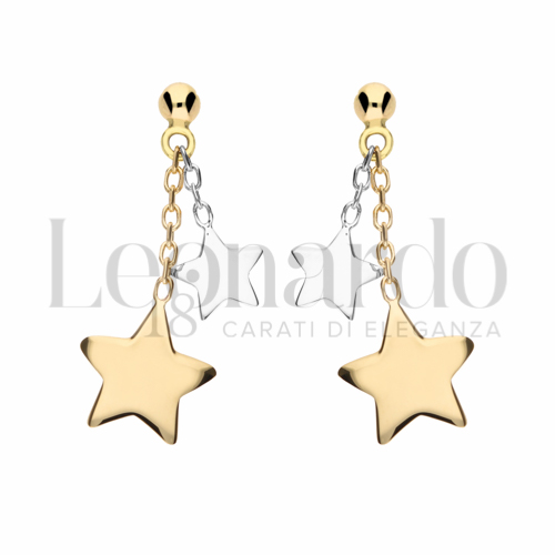 Forma Stella in Oro Giallo e Oro Bianco da 2,2gr.