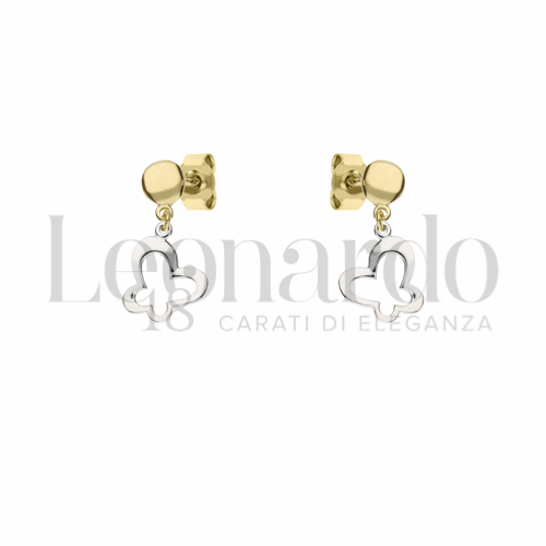 Forma Farfalla in Oro Giallo e Oro Bianco da 1,4gr.