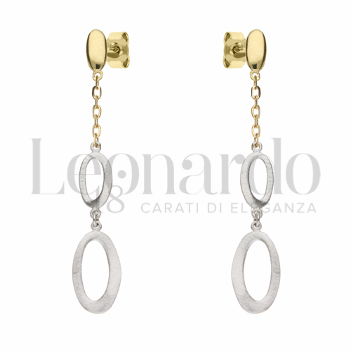 Forma Ovale in Oro Giallo e Oro Bianco da 2gr.