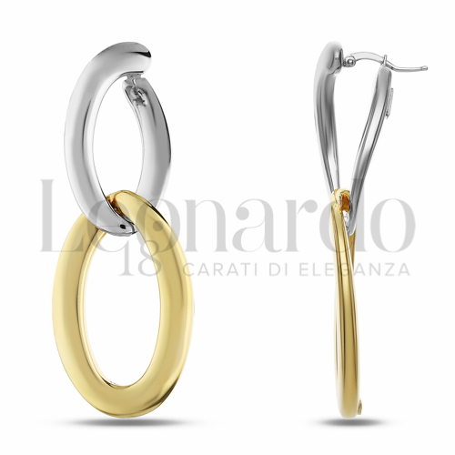 Forma Ovale in Oro Giallo e Oro Bianco da 8,9gr.