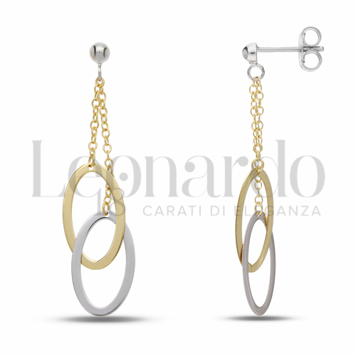 Forma Ovale in Oro Giallo e Oro Bianco da 2,5gr.