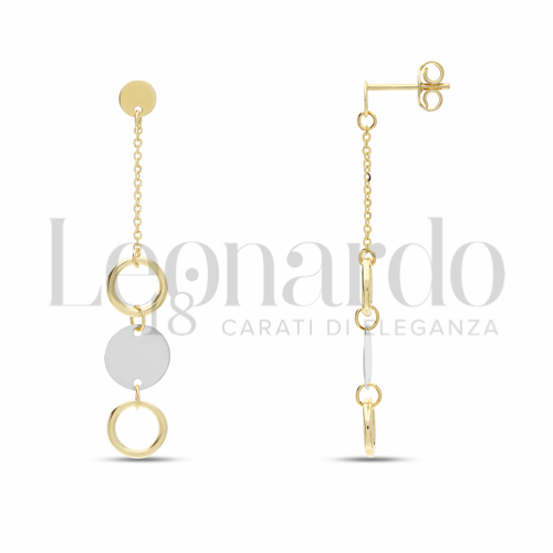 Forma Tondo in Oro Giallo e Oro Bianco da 3,3gr.