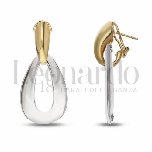 Forma Goccia in Oro Giallo e Oro Bianco da 7gr.