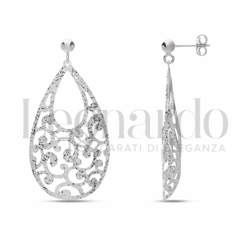 Forma Mezza Goccia in Oro Bianco da 3,7gr.