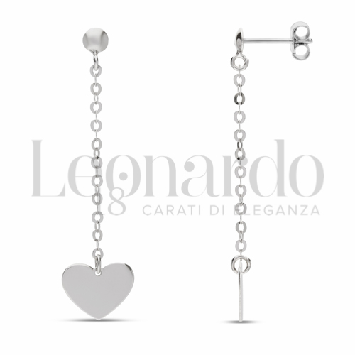 Forma Cuore in Oro Bianco da 1,5gr.