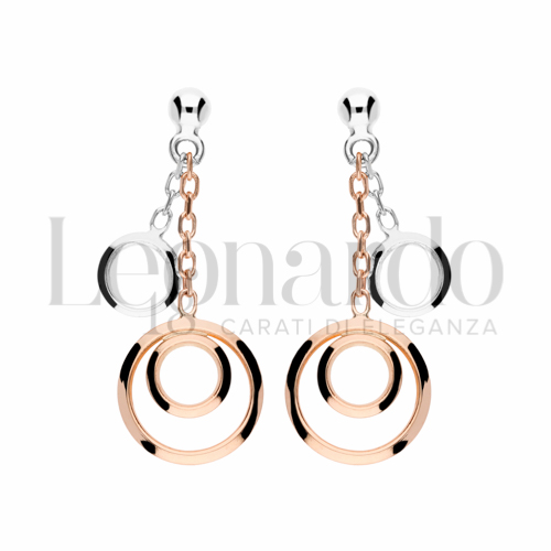 Forma Cerchi traforati in Oro Rosa e Oro Bianco da 2,2gr.