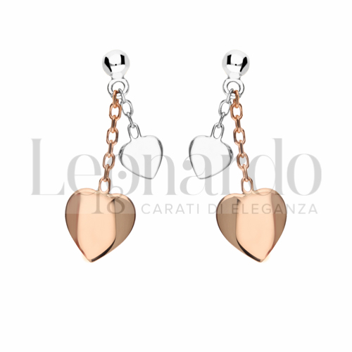 Forma Cuore in Oro Rosa e Oro Bianco da 2,1gr.