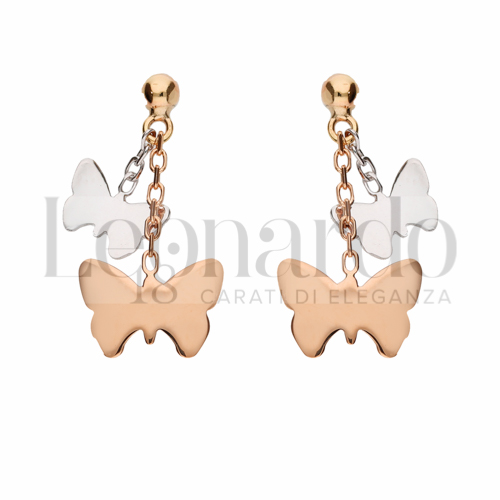 Forma Farfalla in Oro Rosa e Oro Bianco da 2,5gr.