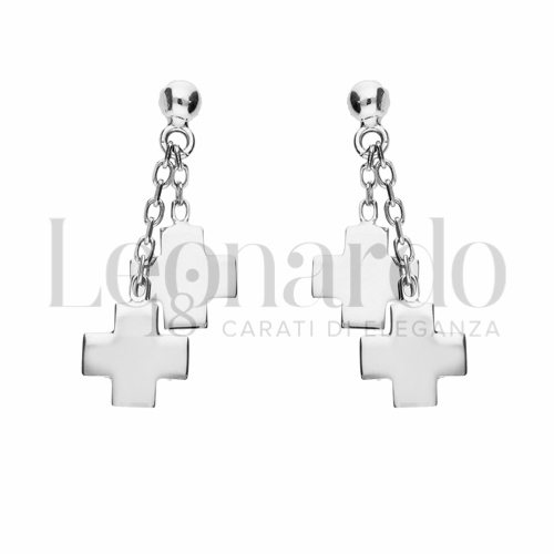 Forma Croce in Oro Rosa e Oro Bianco da 2,5gr.