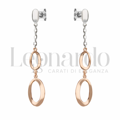 Forma Ovale in Oro Rosa e Oro Bianco da 2gr.