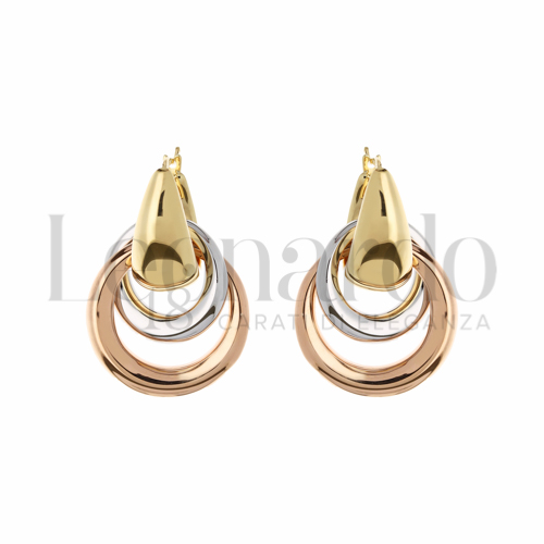 Forma Tondo in Oro Giallo, Oro Bianco e Oro Rosa da 8,6gr.