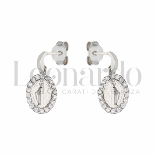 con Zircone bianco in Oro Bianco da 2,5gr.