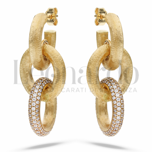 con Zircone bianco in Oro Giallo da 20,1gr.