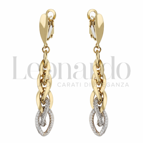 con Zircone bianco in Oro Giallo da 7,4gr.