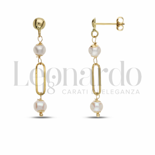 con Perla in Oro Giallo da 1,1gr.