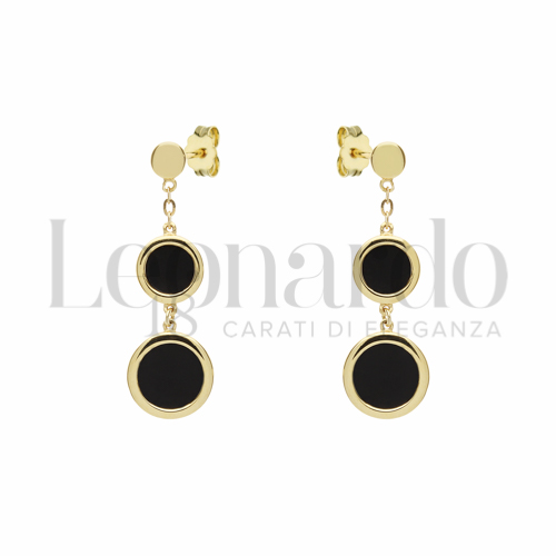 Forma Tondo con Onice in Oro Giallo da 3,4gr.