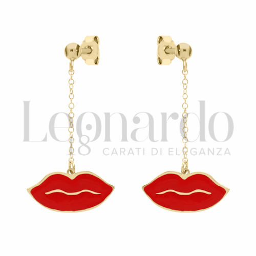 con Smalto rosso in Oro Giallo da 2,6gr.