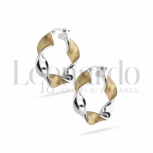 15 mm Diametro in Oro Giallo e Oro Bianco da 3,9gr.
