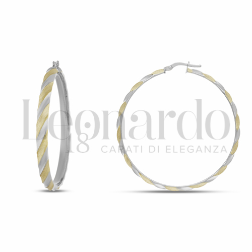 40 mm Diametro interno o misura in Oro Giallo e Oro Bianco da 4,5gr.