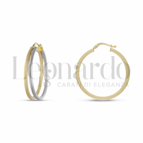 25 mm Diametro interno o misura in Oro Giallo e Oro Bianco da 3,5gr.