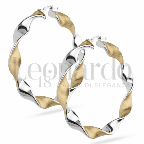 40 mm Diametro interno o misura in Oro Giallo e Oro Bianco da 7,3gr.