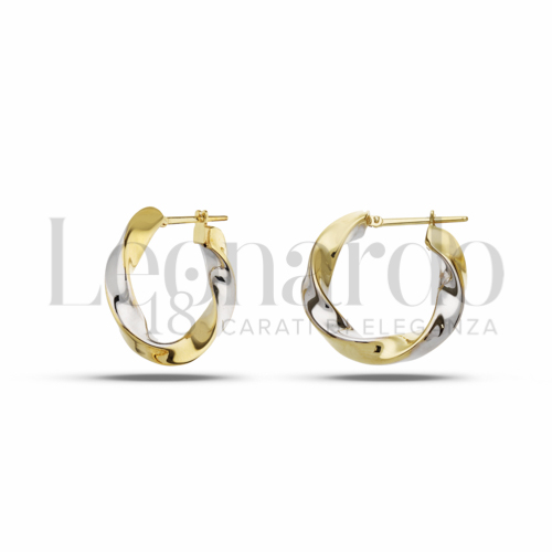 15 mm Diametro interno o misura in Oro Giallo e Oro Bianco da 3,8gr.