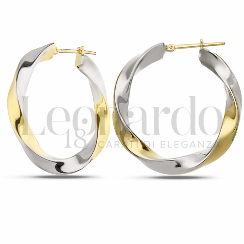30 mm Diametro interno o misura in Oro Giallo e Oro Bianco da 5,7gr.