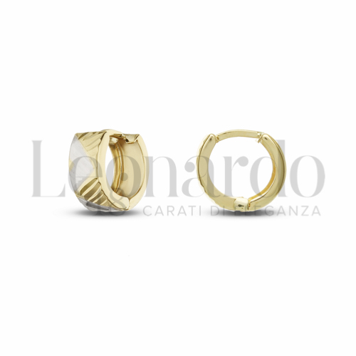 8 mm Diametro interno o misura in Oro Giallo e Oro Bianco da 1,9gr.