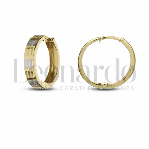 14 mm Diametro interno o misura in Oro Giallo e Oro Bianco da 1,7gr.