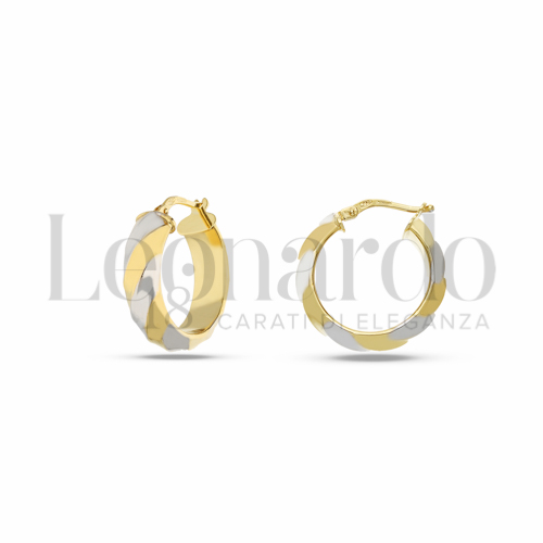 15 mm Diametro interno o misura in Oro Giallo e Oro Bianco da 2,8gr.