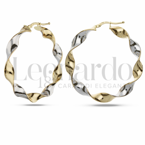 30 mm Diametro interno o misura in Oro Giallo e Oro Bianco da 4,9gr.