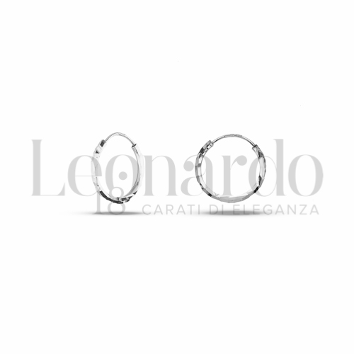 10 mm Diametro interno o misura in Oro Bianco da 0,7gr.