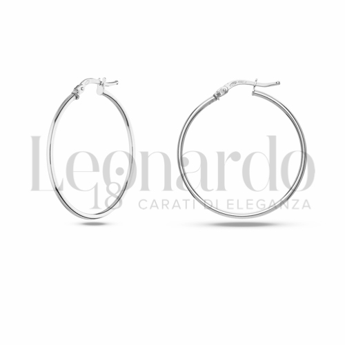 25 mm Diametro interno o misura in Oro Bianco da 1,4gr.