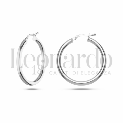 25 mm Diametro interno o misura in Oro Bianco da 2,9gr.