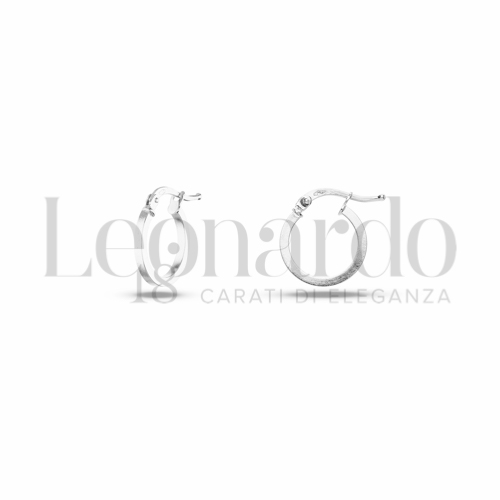 10 mm Diametro interno o misura in Oro Bianco da 0,8gr.
