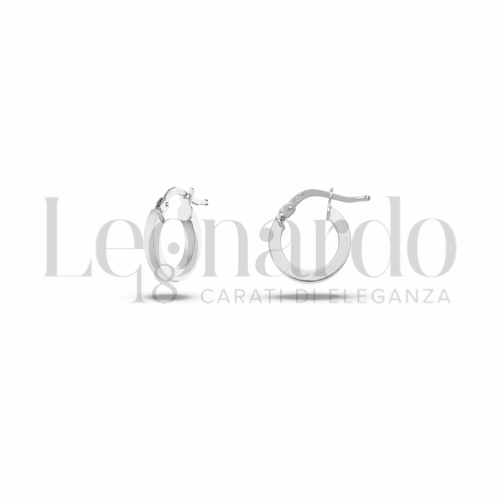 8 mm Diametro interno o misura in Oro Bianco da 1gr.