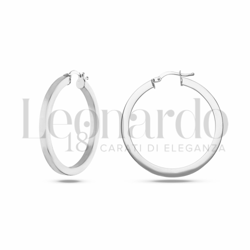 30 mm Diametro interno o misura in Oro Bianco da 4,6gr.