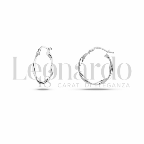 15 mm Diametro interno o misura in Oro Bianco da 1,5gr.