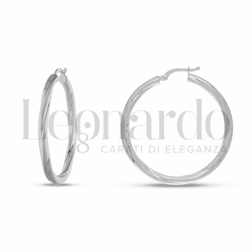 30 mm Diametro interno o misura in Oro Bianco da 2,8gr.