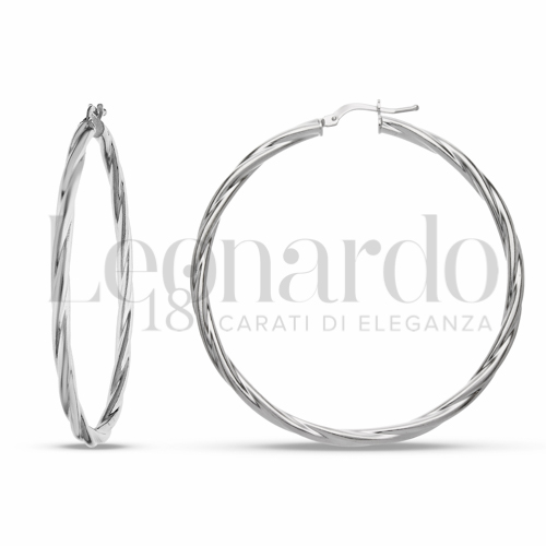 50 mm Diametro interno o misura in Oro Bianco da 4,1gr.