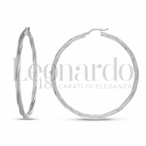 50 mm Diametro interno o misura in Oro Bianco da 4,1gr.