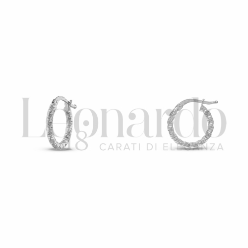 10 mm Diametro interno o misura in Oro Bianco da 0,9gr.