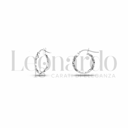 10 mm Diametro interno o misura in Oro Bianco da 0,8gr.