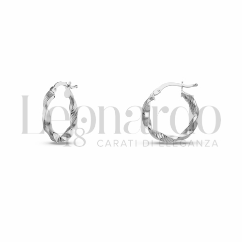 12 mm Diametro interno o misura in Oro Bianco da 1,4gr.