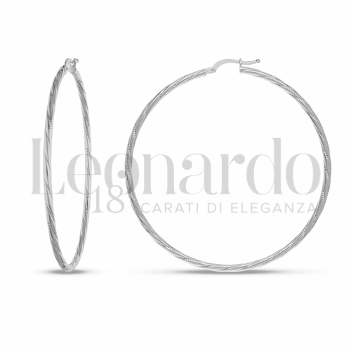 50 mm Diametro interno o misura in Oro Bianco da 3,2gr.